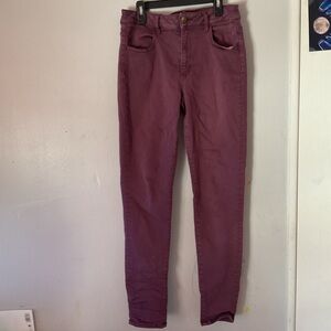 American eagle outfitters high rise purple jeans
